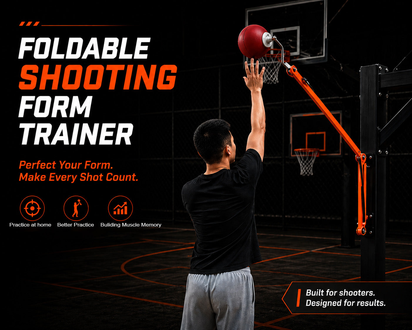 Foldable Basketball Shooting Form Trainer